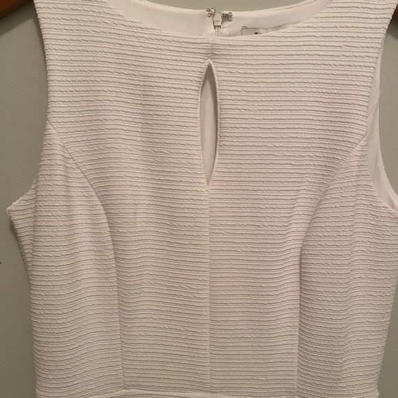 WHBM stretch white column dress - Picture 2 of 2